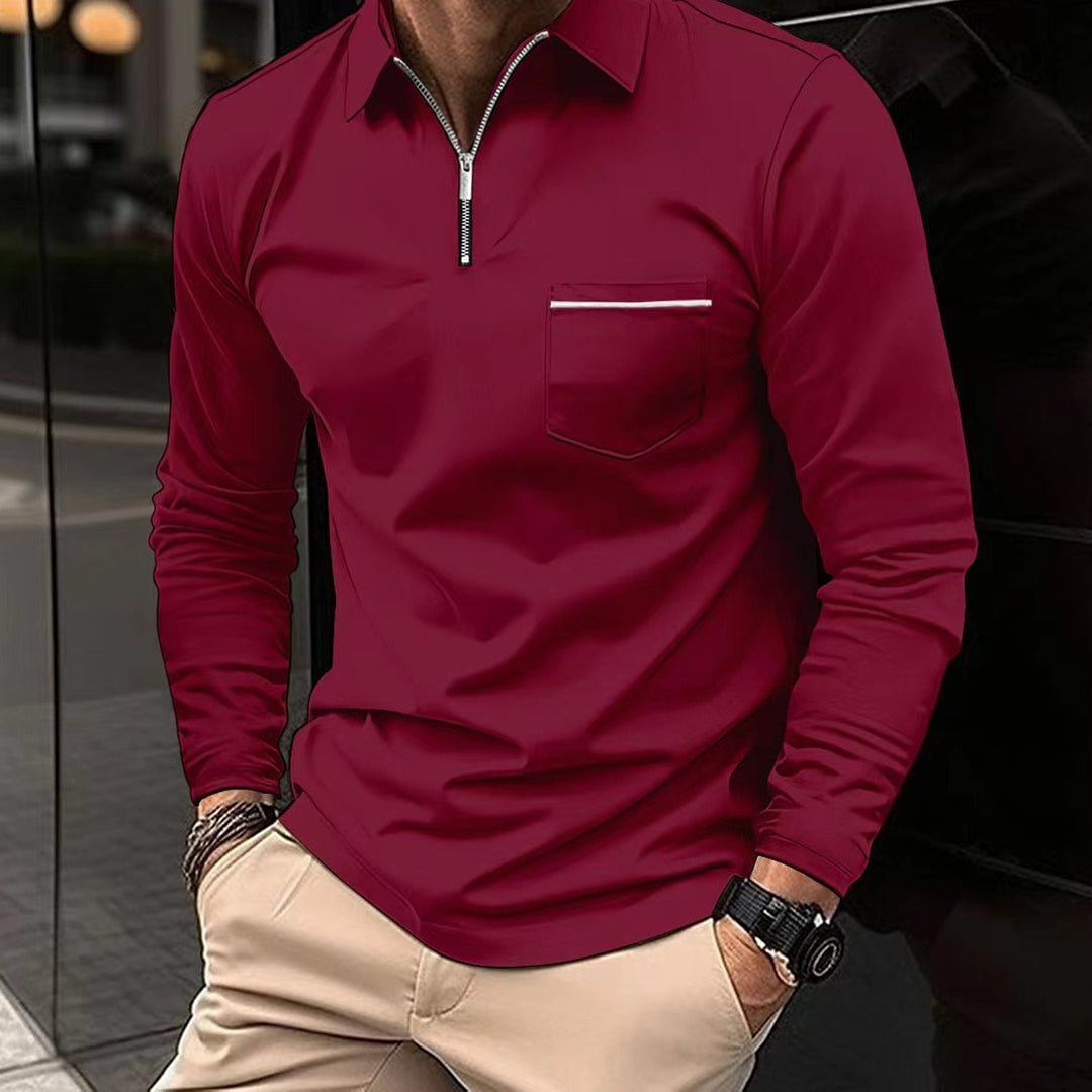 Samelen | Formgefühl Langarm Polo-Shirt