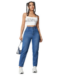 Damen Jeans mit entspanntem Schnitt und weichem Stoff