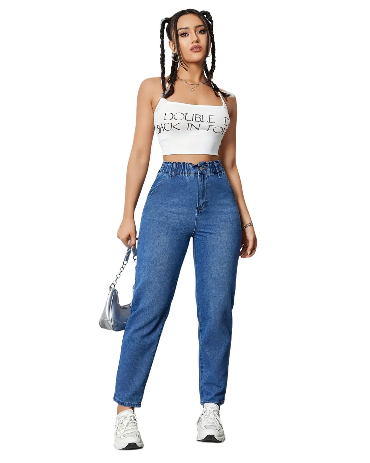 Damen Jeans mit entspanntem Schnitt und weichem Stoff