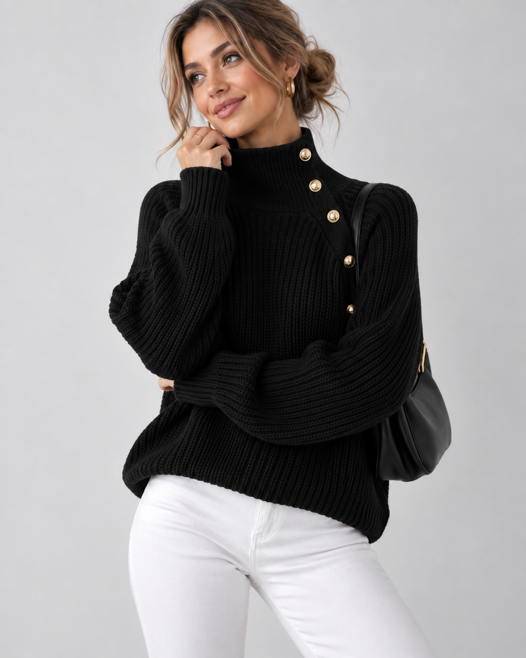 Retroblack Feinstrickpullover