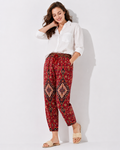 Rubinrot Taschenhose