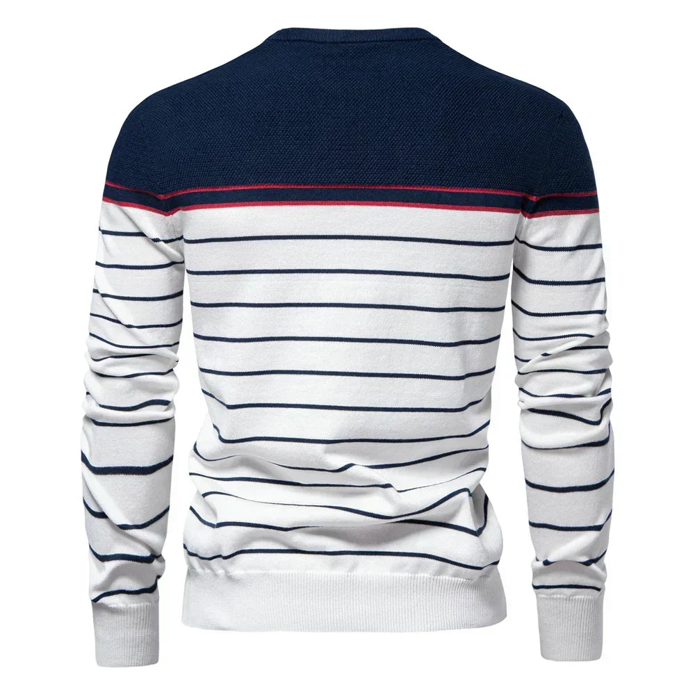 Rafanus | Herrenpullover mit Streifenmuster