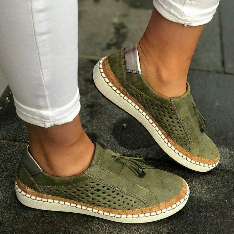 Greer | Koreanischer Stil Quasten Slipper Damen Schuhe Sommer Freizeit