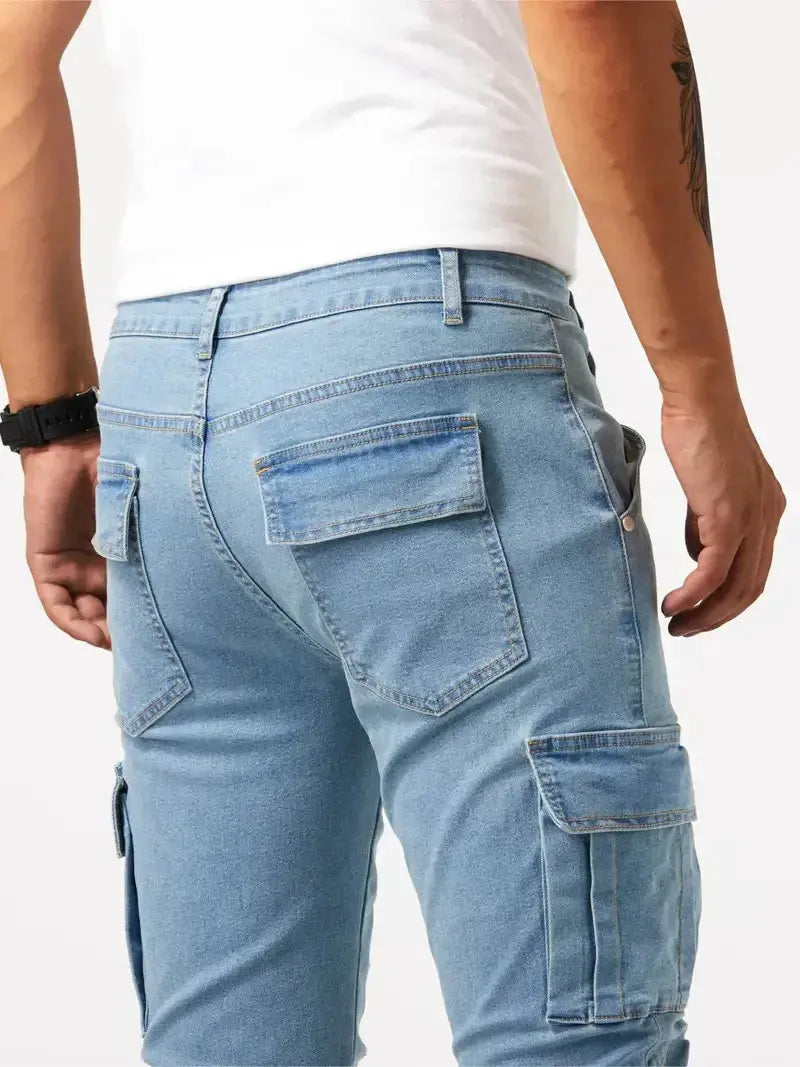 Leoeio | Denim Jeans Cargo Hose
