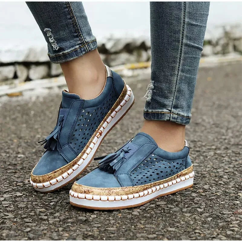 Greer | Koreanischer Stil Quasten Slipper Damen Schuhe Sommer Freizeit