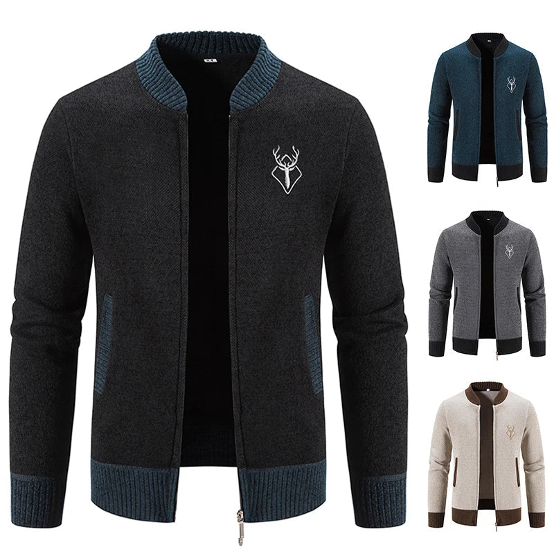 Benuel | Strickjacke mit Reißverschluss und Taschen