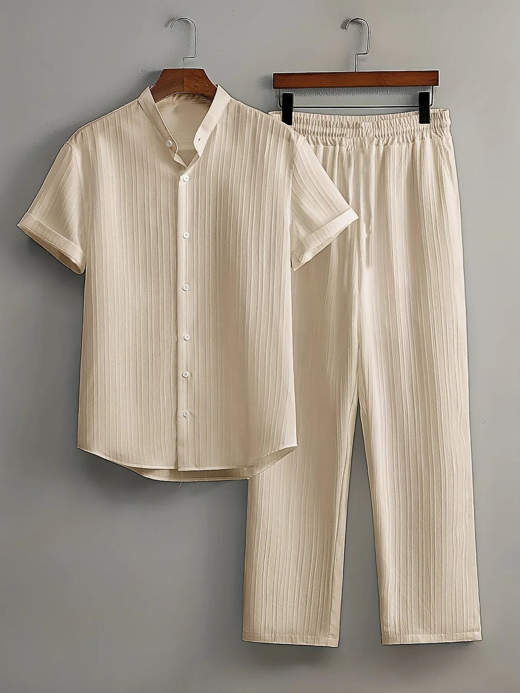 Casper | Leinen Set mit Hemd und elastischer Hose