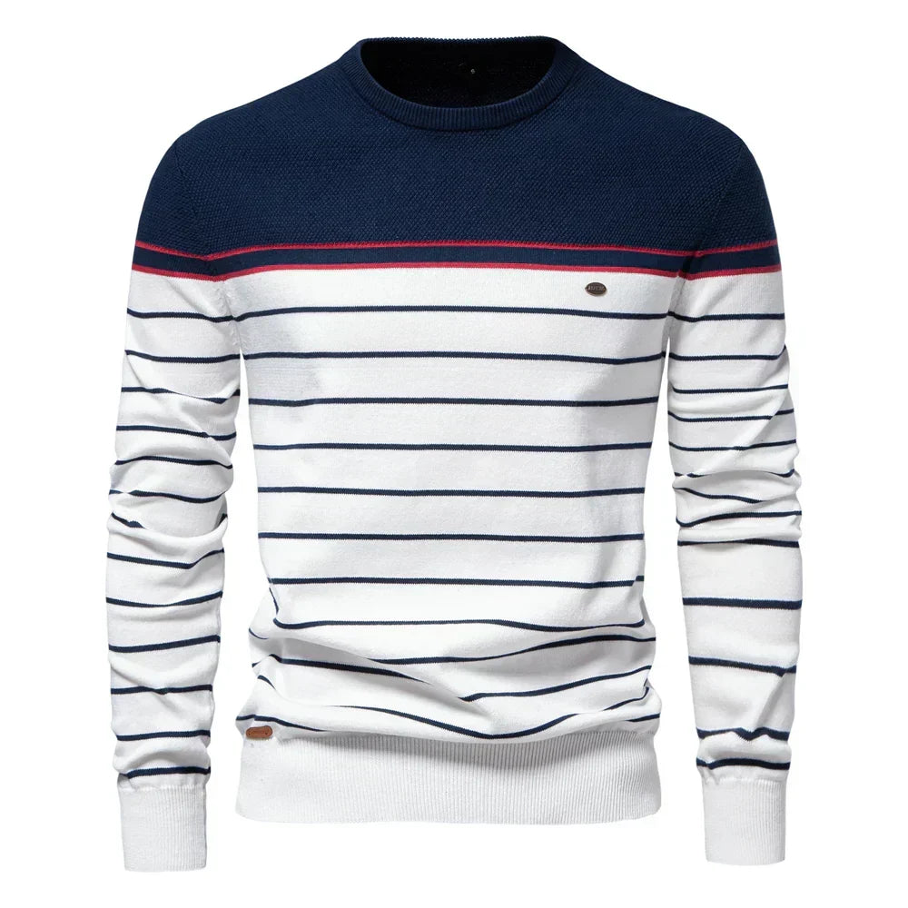 Rafanus | Herrenpullover mit Streifenmuster