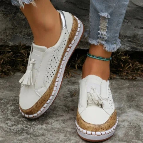 Greer | Koreanischer Stil Quasten Slipper Damen Schuhe Sommer Freizeit