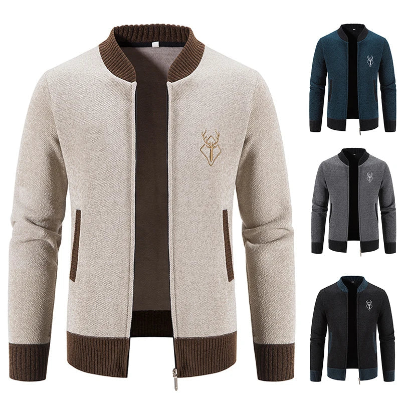 Benuel | Strickjacke mit Reißverschluss und Taschen