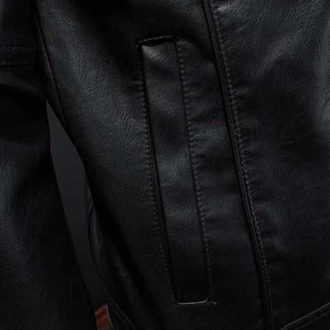 Samorr | Lässige Schlanke Passform LederJacke