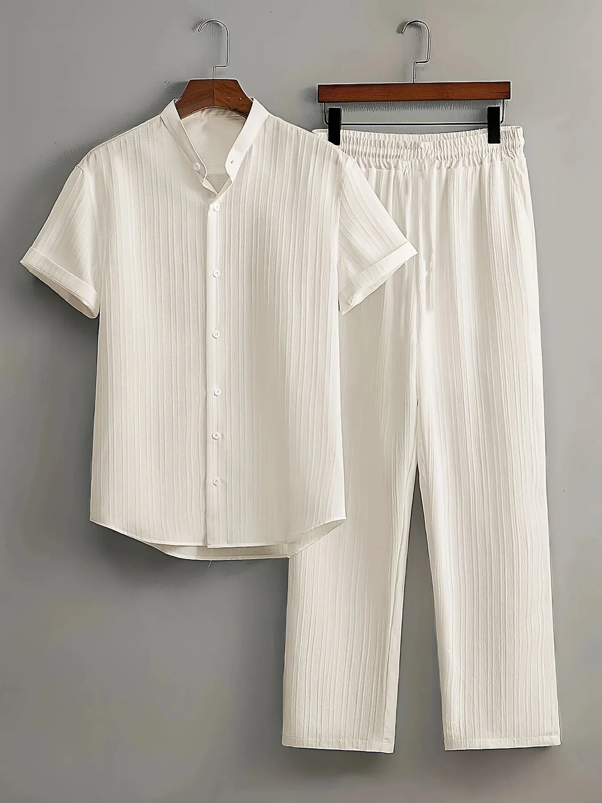 Casper | Leinen Set mit Hemd und elastischer Hose