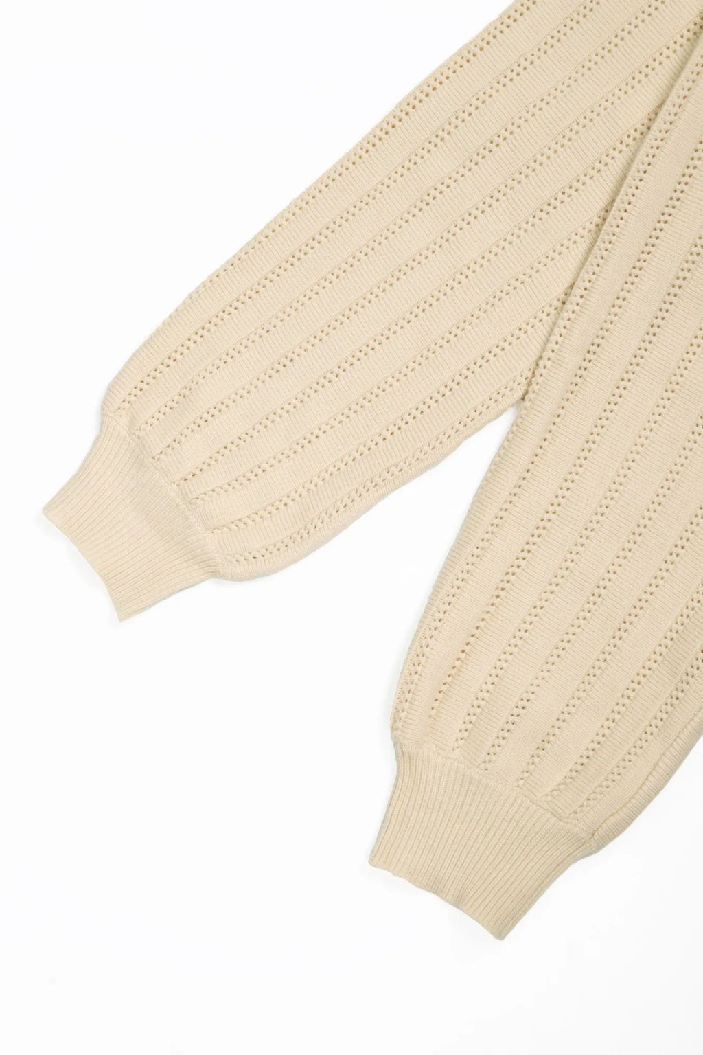 Lucki | Locker sitzender offener Strickcardigan mit langen Ärmeln