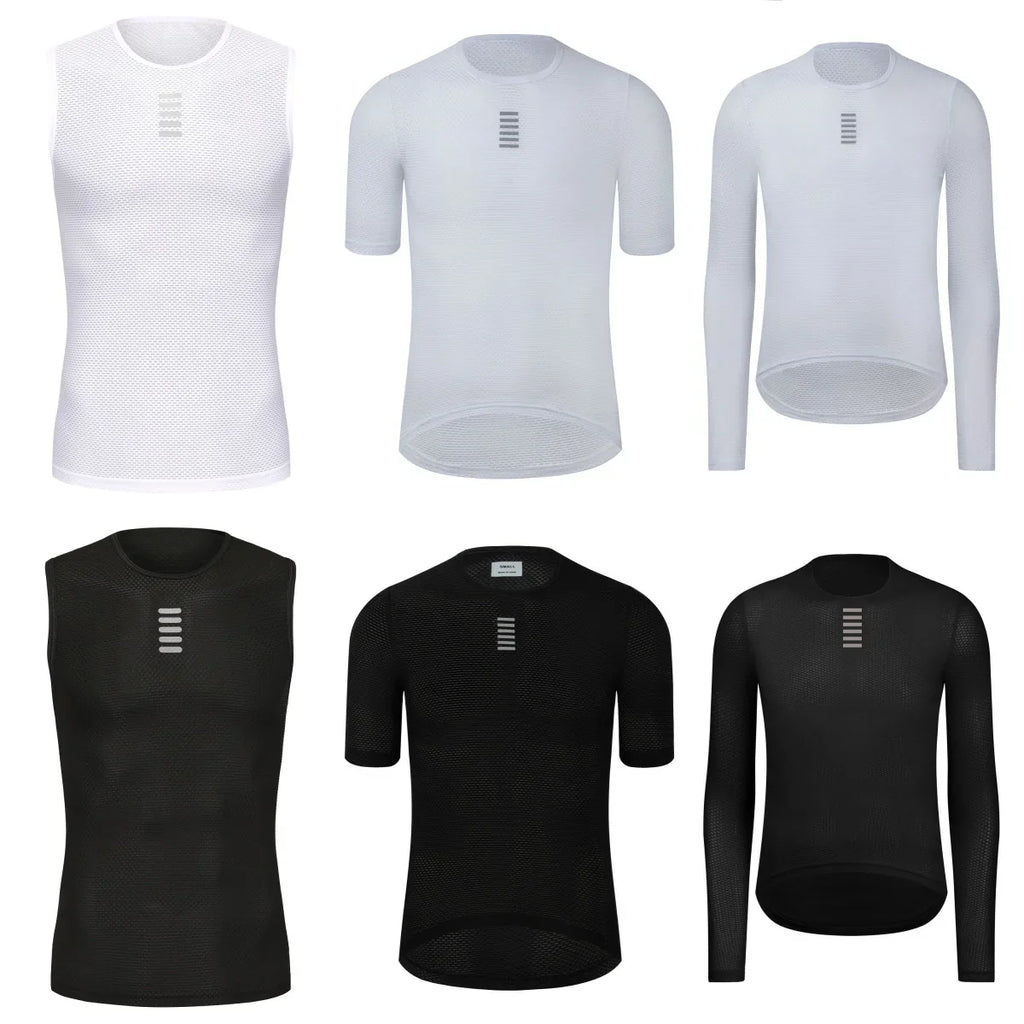 Drei | Ärmelloses Mesh-Radtrikot als Baselayer