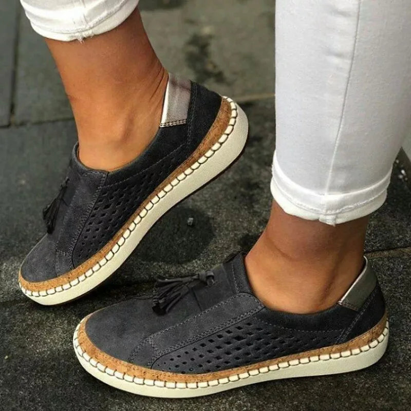 Greer | Koreanischer Stil Quasten Slipper Damen Schuhe Sommer Freizeit