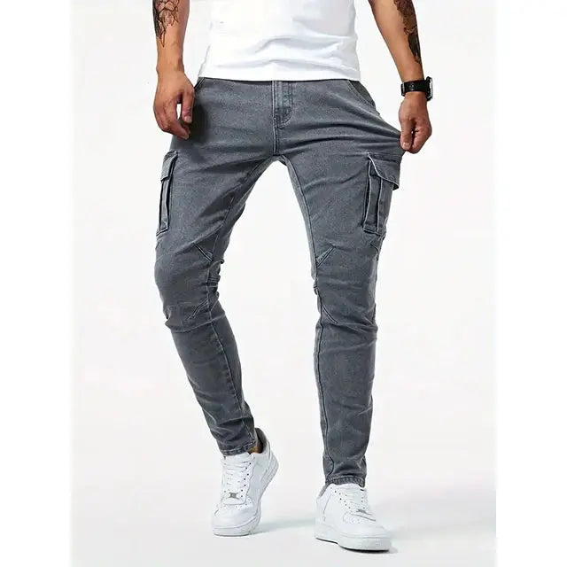 Leoeio | Denim Jeans Cargo Hose