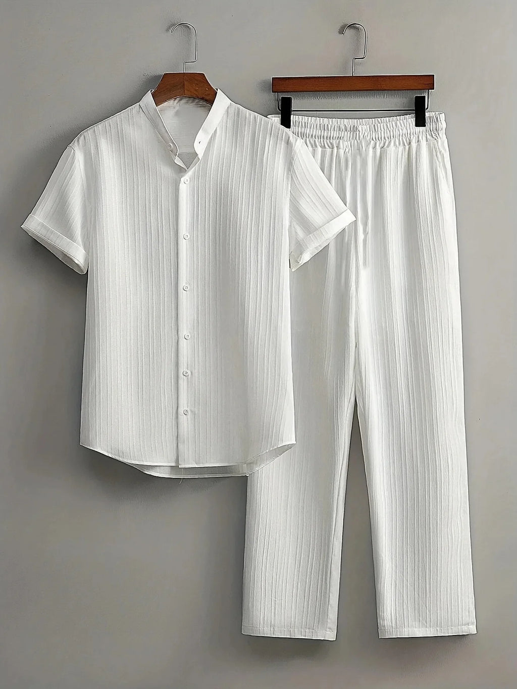 Casper | Leinen Set mit Hemd und elastischer Hose