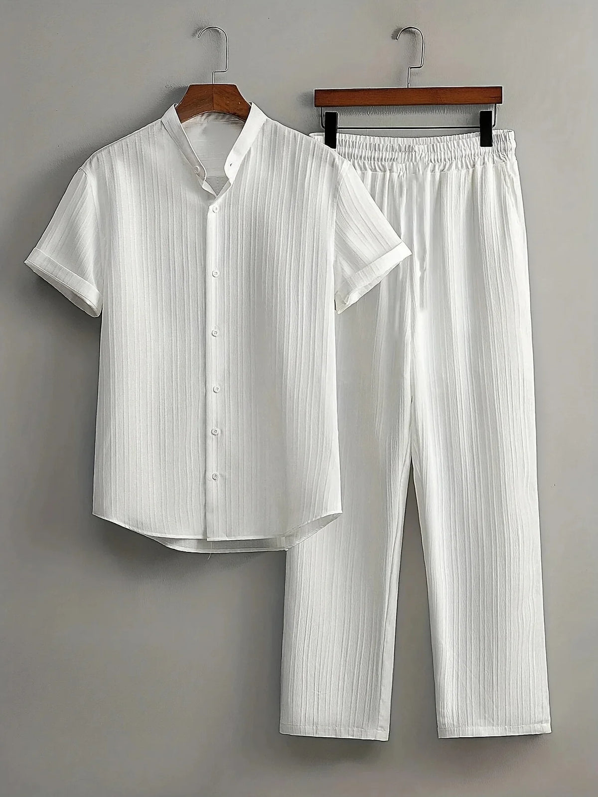 Casper | Leinen Set mit Hemd und elastischer Hose