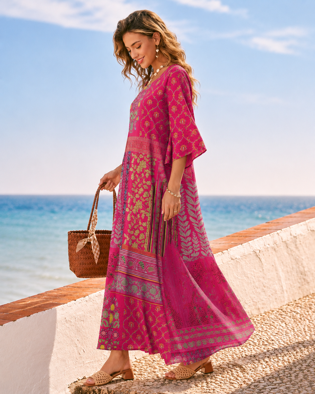 Micah | Boho Maxi Kleid