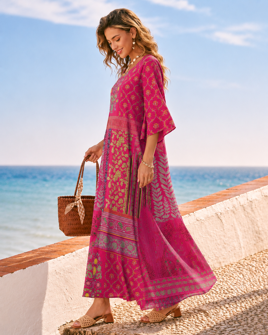 Micah | Boho Maxi Kleid
