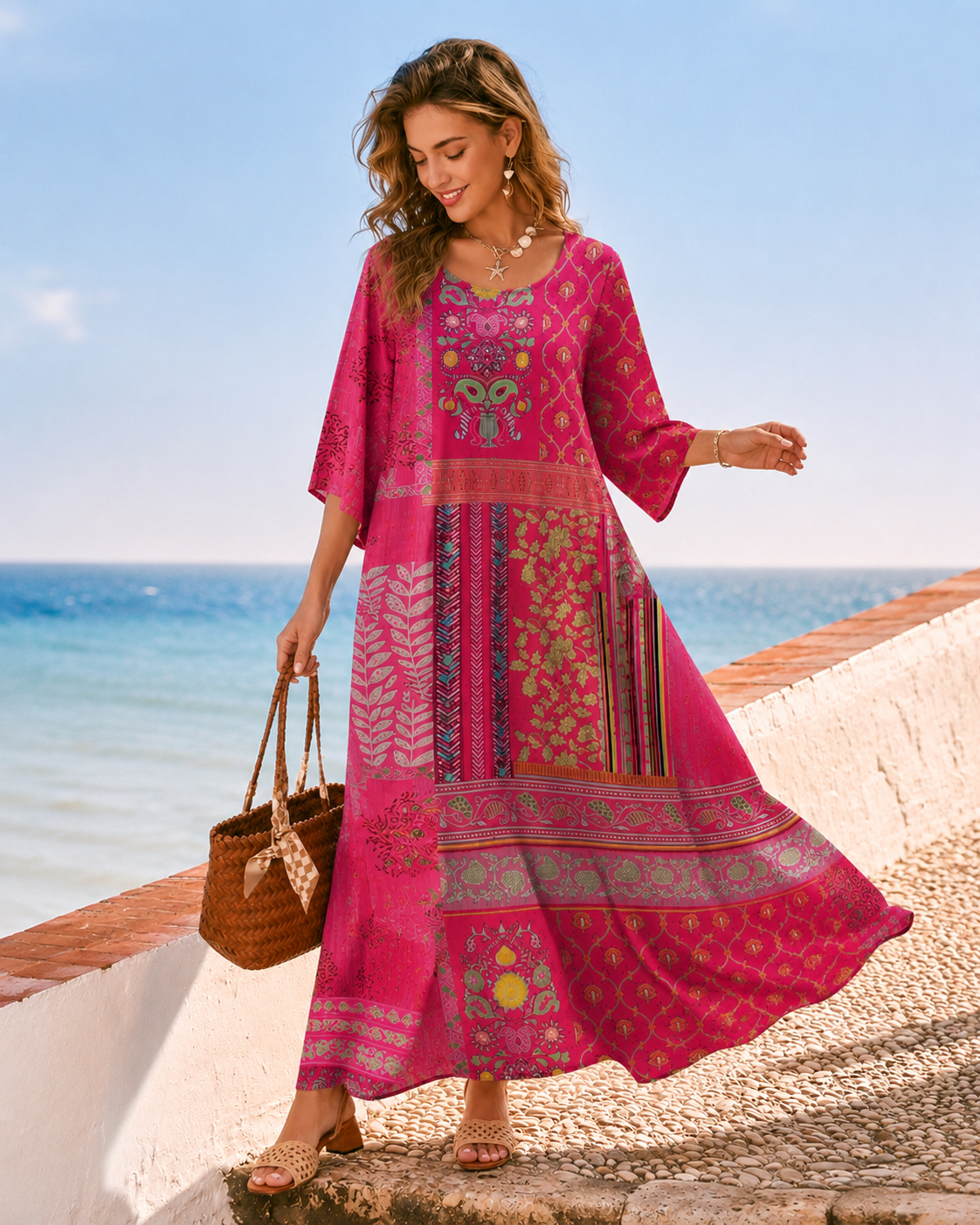Micah | Boho Maxi Kleid