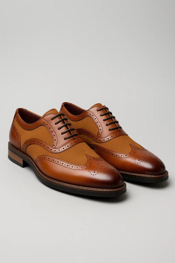 Samonn | Bairstow Zweifarbige Oxford Schuhe