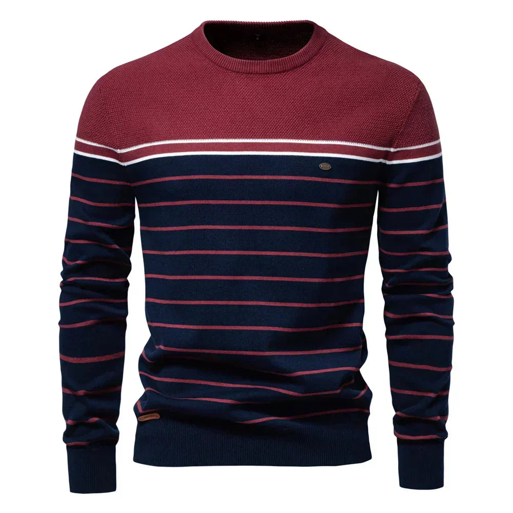 Rafanus | Herrenpullover mit Streifenmuster
