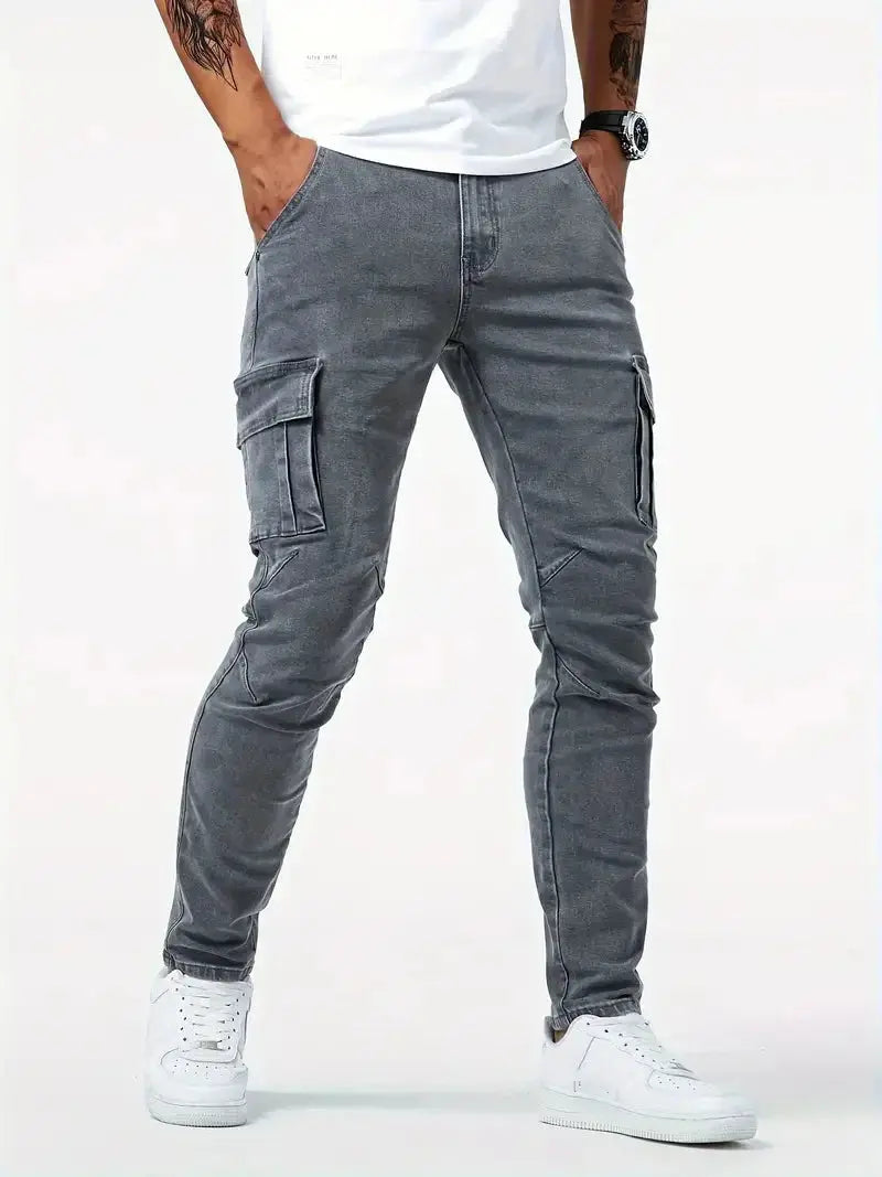 Leoeio | Denim Jeans Cargo Hose