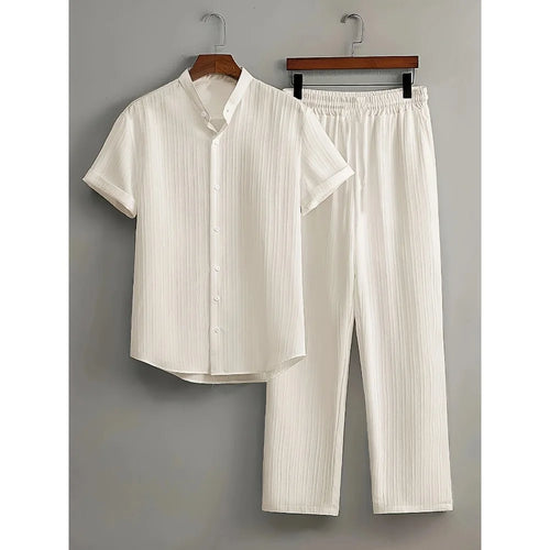 Casper | Leinen Set mit Hemd und elastischer Hose