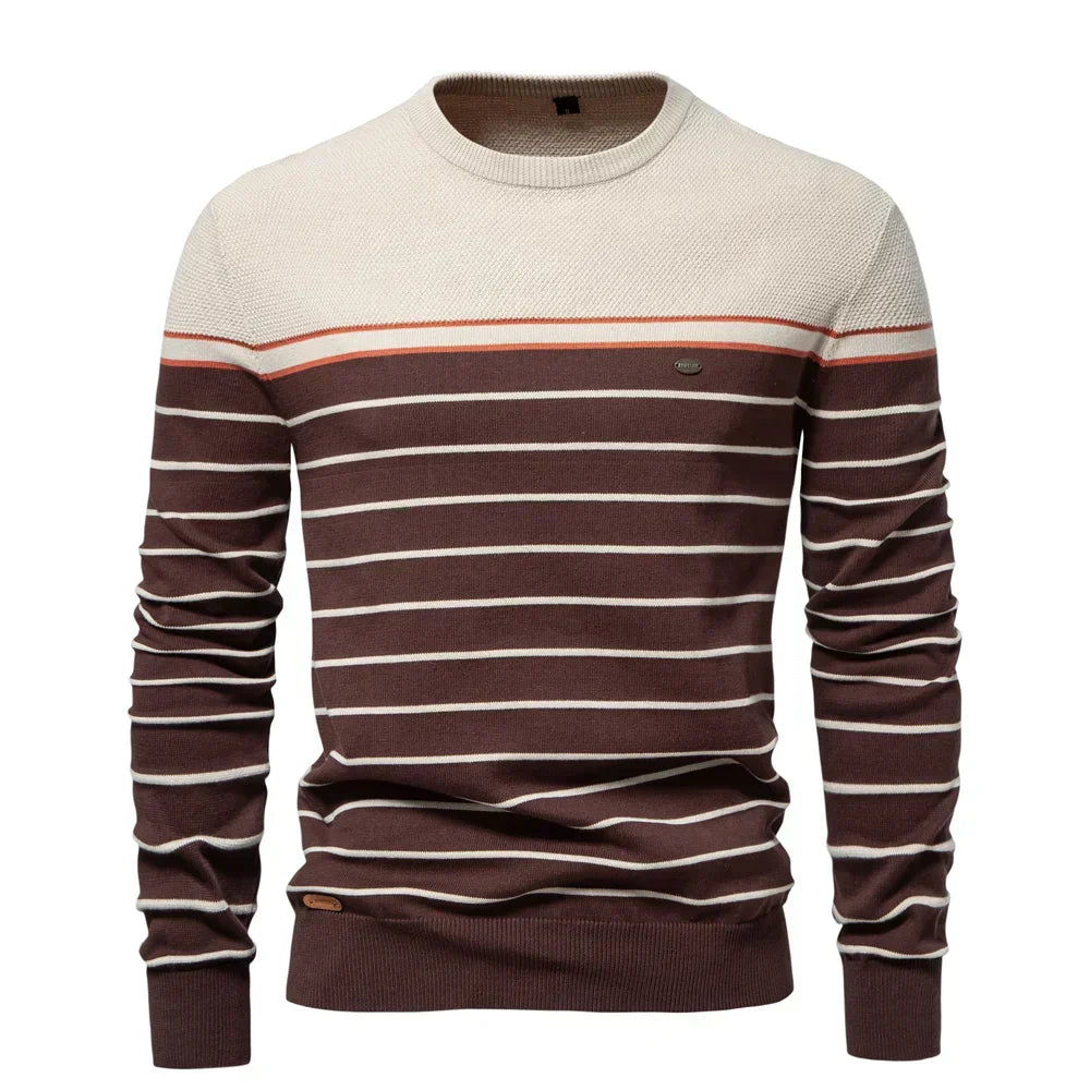 Rafanus | Herrenpullover mit Streifenmuster