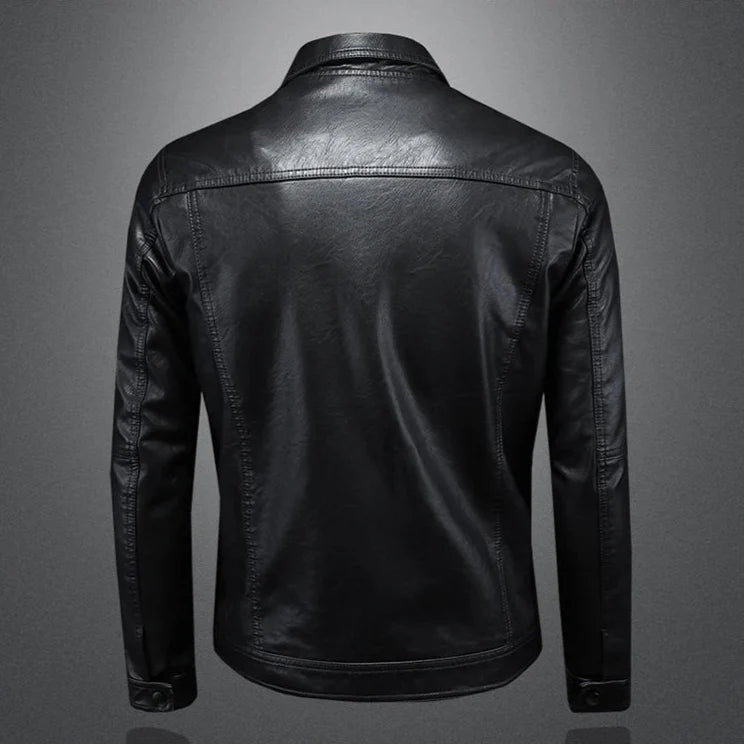Samorr | Lässige Schlanke Passform LederJacke