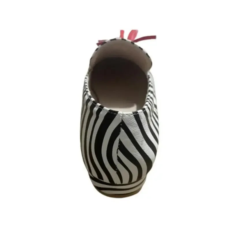 Davina | Damen Flache Leopardmuster Freizeit-Loferschuhe