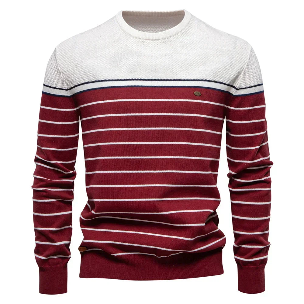 Rafanus | Herrenpullover mit Streifenmuster