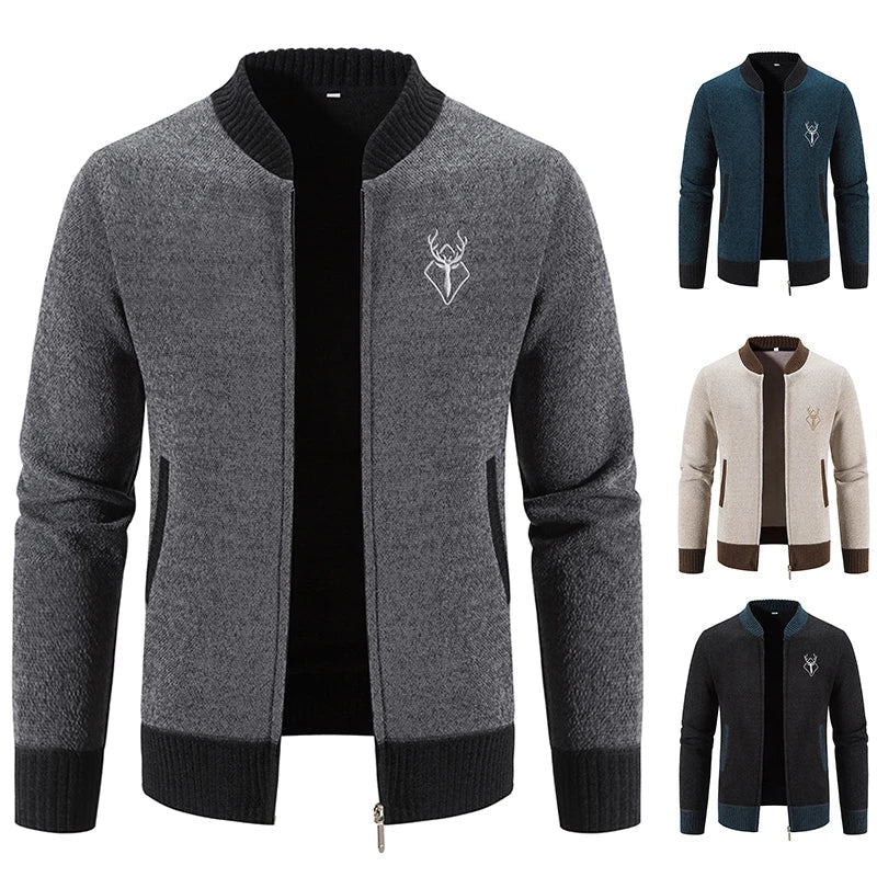 Benuel | Strickjacke mit Reißverschluss und Taschen