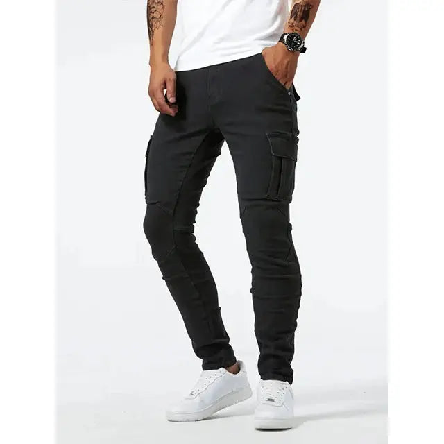 Leoeio | Denim Jeans Cargo Hose
