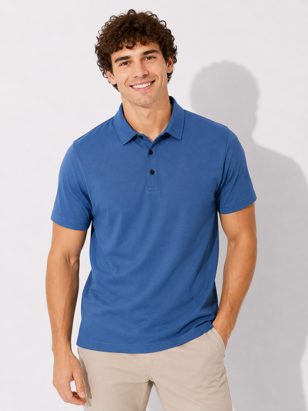 Strukturkraft Herren Polo-Shirt