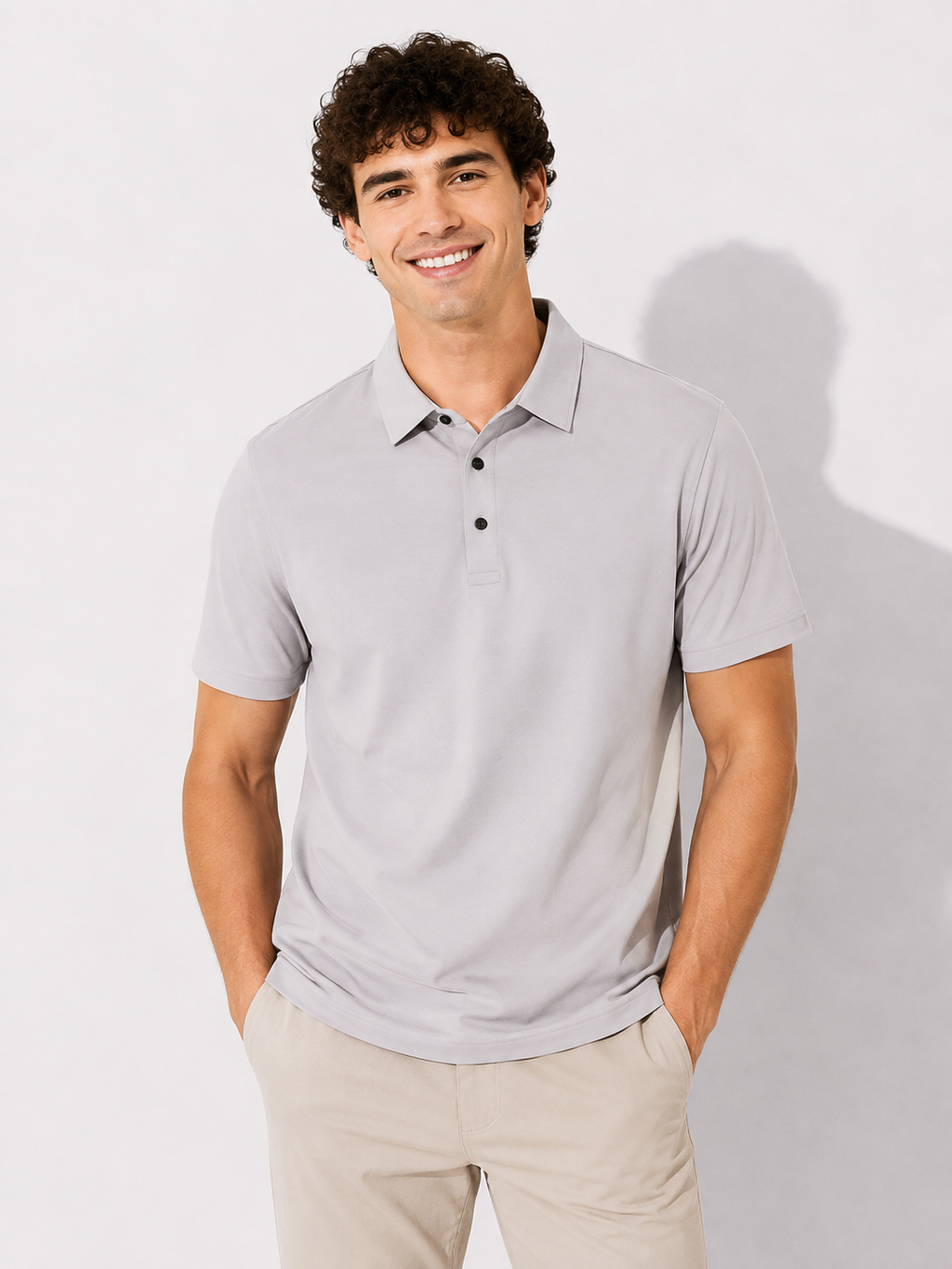 Strukturkraft Herren Polo-Shirt
