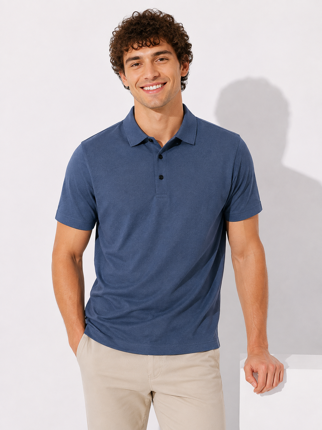 Strukturkraft Herren Polo-Shirt
