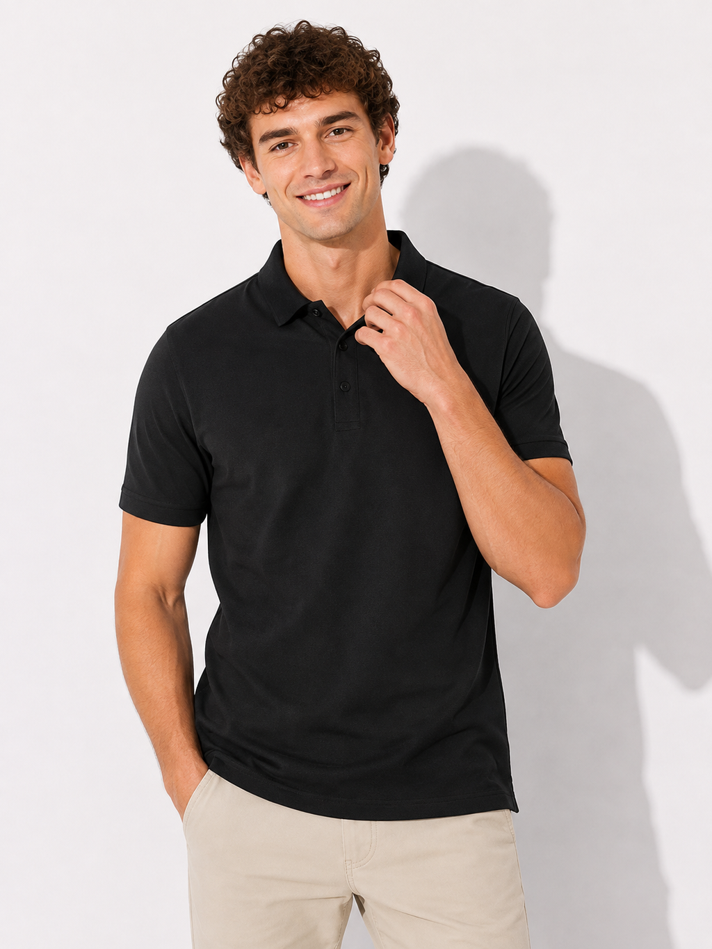 Strukturkraft Herren Polo-Shirt
