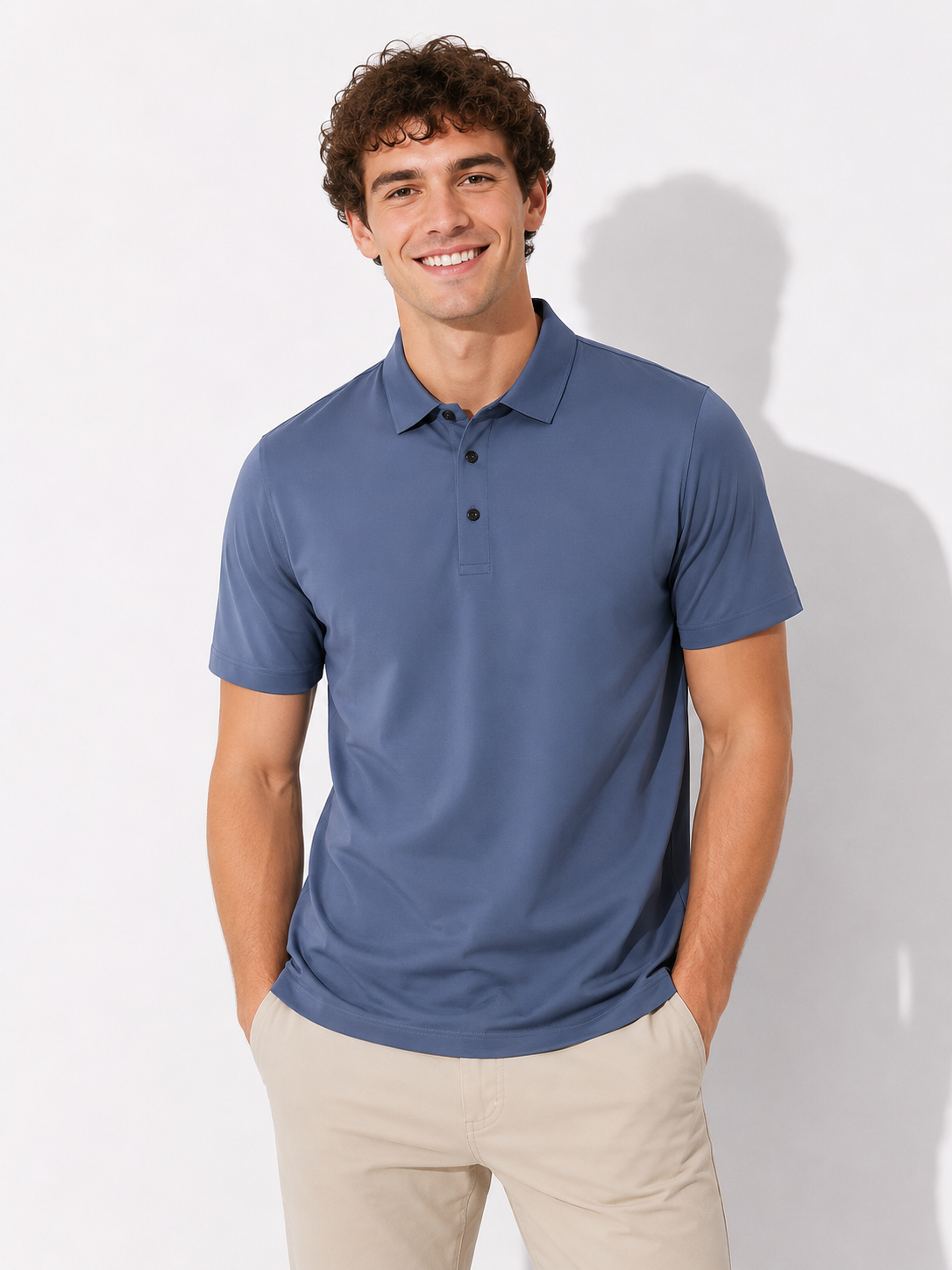 Strukturkraft Herren Polo-Shirt