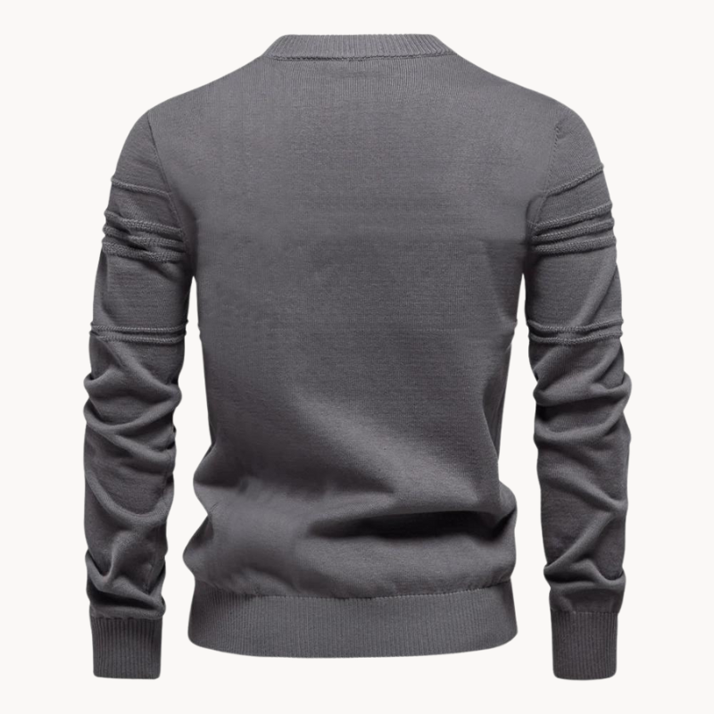Caranr | Stilvoller Herrenpullover mit Karodesign