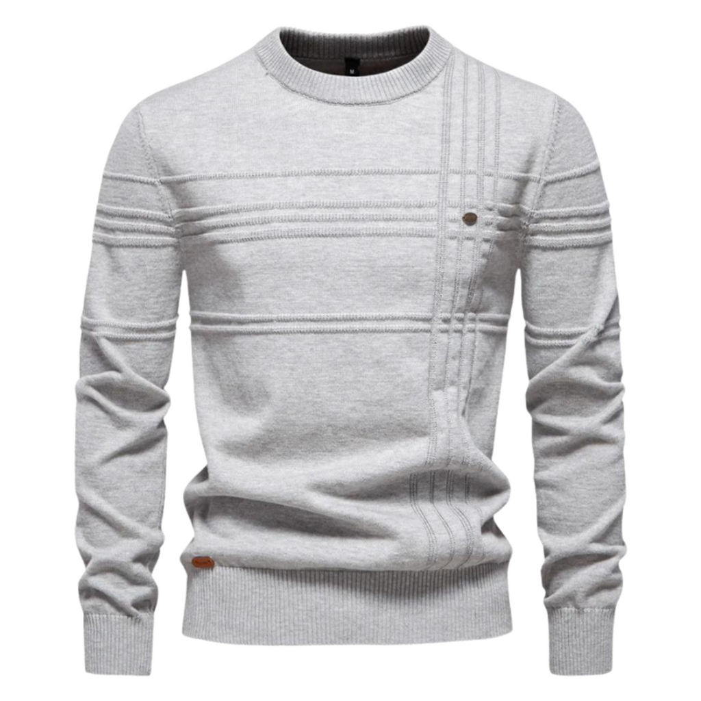 Caranr | Stilvoller Herrenpullover mit Karodesign