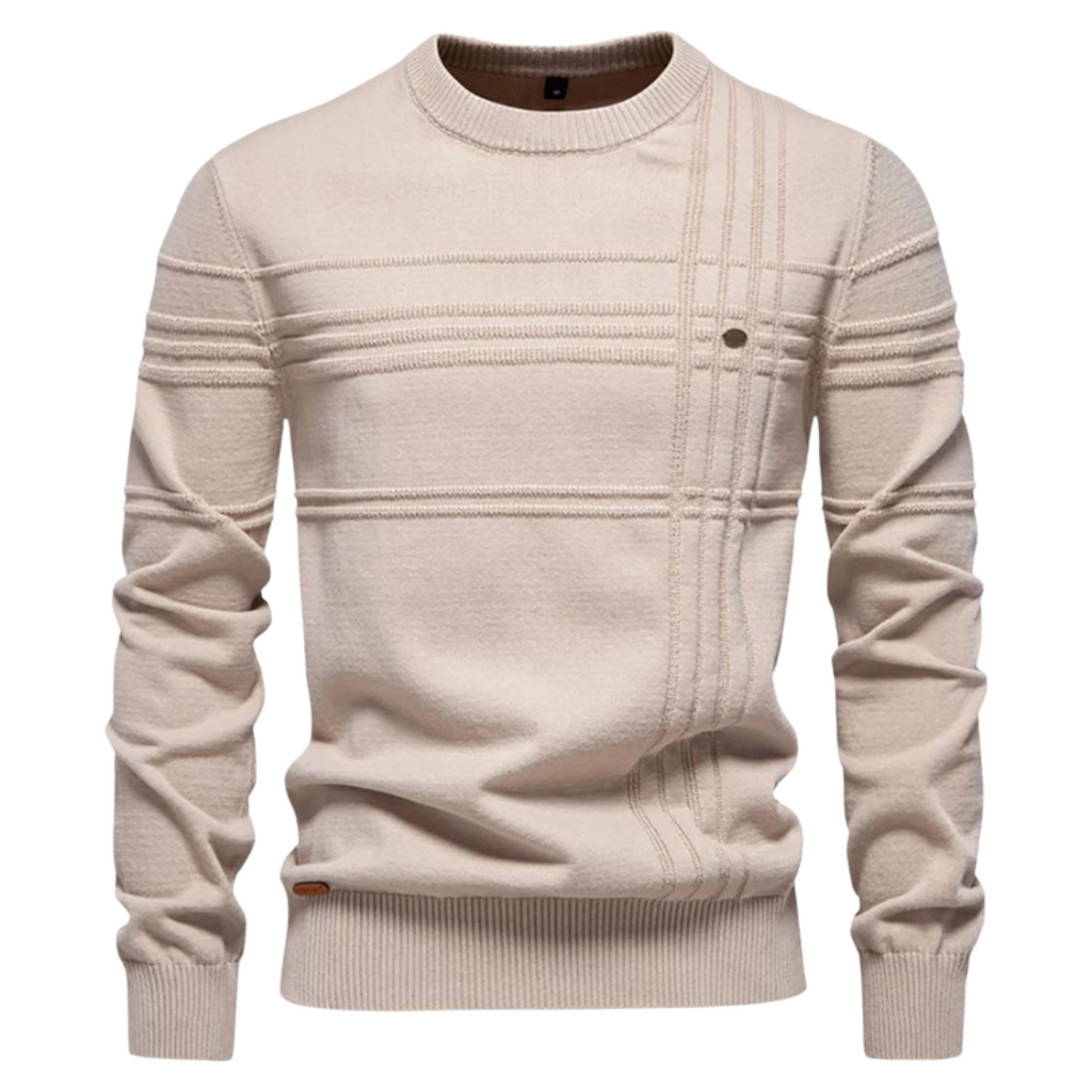 Caranr | Stilvoller Herrenpullover mit Karodesign