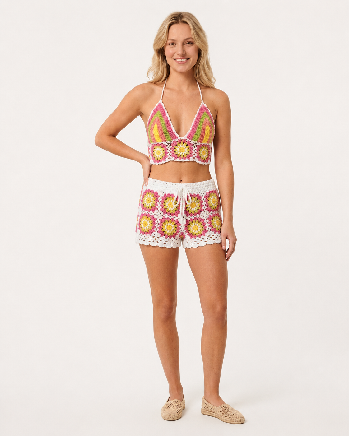 Kaufberg | Strap Halter Sexy Top+Mini Shorts Zwei Teile Sets