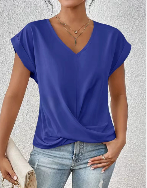 Amaine | Damen T-Shirt mit Herz-Ausschnitt