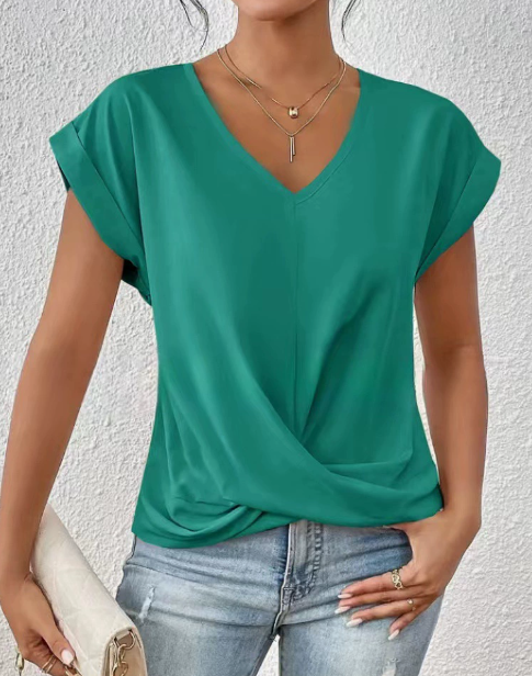 Amaine | Damen T-Shirt mit Herz-Ausschnitt