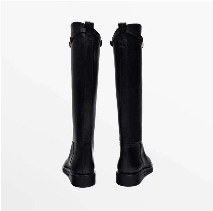 Lia Stilvolle Kniehohe Stiefel mit Blockabsatz
