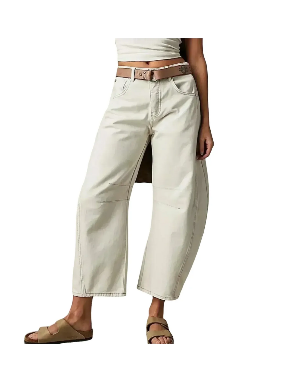 Damen Jeans mit weitem Bein und klarer Silhouette Büro & Freizeit