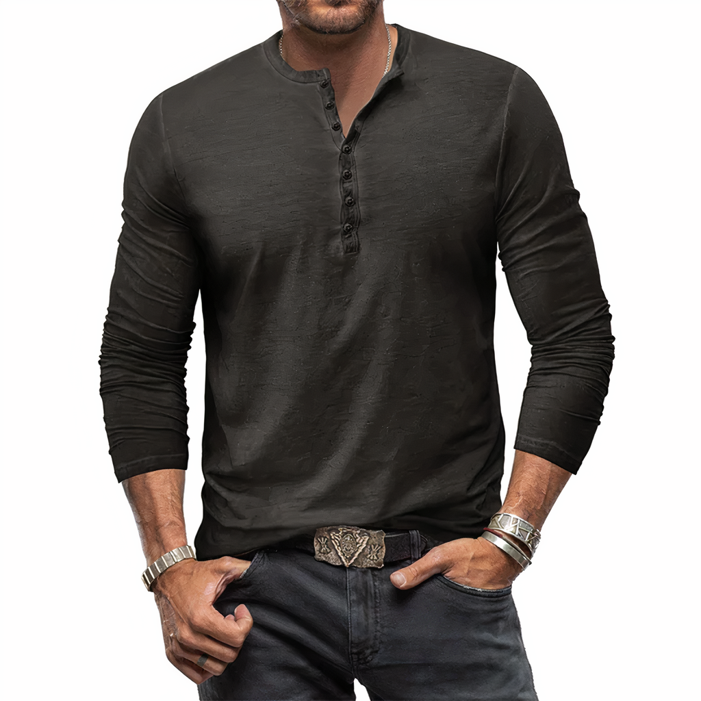 Kaloan | Naturzug Herren Langarmshirt