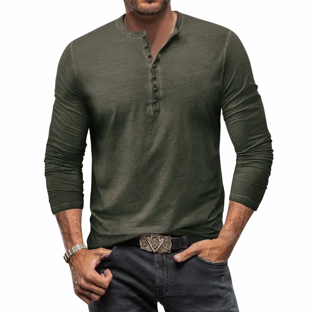 Kaloan | Naturzug Herren Langarmshirt